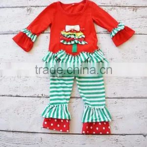 Giggle Moon Remake Outfits Girls Boutique Sets Smocked Children Clothing Christmas Baby Clothes Baby Outfit thumbnail-6
