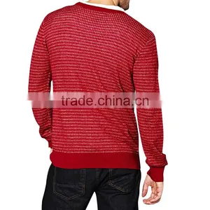 2015 Long Sleeve Rib Knit Cuff Pullover Fashion Sweater for Men thumbnail-3
