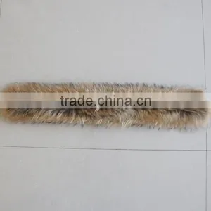 BBG-H-12 Factory Wholesale Raw or Dyed Color Real Raccoon Fur Trimming thumbnail-5