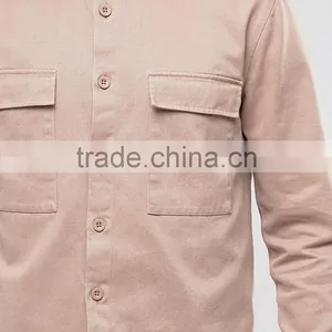 2017 Newest Arrival Customized Colors Size t Shirt Style Light Pink Men Plain Sports Jacket With Button and Two Quare Pocket thumbnail-3