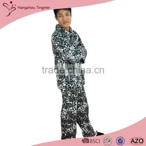 Hot Selling Man Leopard Printed Pajamas Suit Made in China thumbnail-2