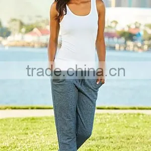 Next Level Apparel Women's Denim Fleece Jogger Pants - 52% Cotton, 48% Polyester Heathered Fleece and Comes With Your Logo thumbnail-1