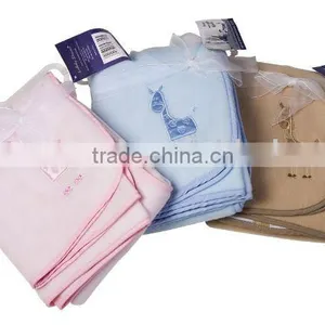 Fleece Blanket Emb With Single Jersery Backing/baby Fleece Blanket thumbnail-1