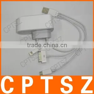2in1 Charger USB Power Adapter,charge for Ipad/iphone/samsung thumbnail-1