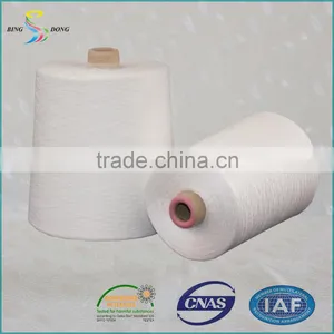 Ne 60s/2 60s/3 Raw White 100% Virgin Polyester Spun Yarn Manufacturer in China thumbnail-1
