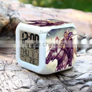 (Hot Games) Dota Character Clock,Led Calendar Alarm Clock, Digital Projector Led Alarm Clock thumbnail-3