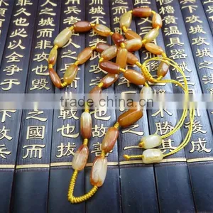 Jewels Jade Hetian Jade Necklace Hetian Jade Seed Makings Red-skinned Handmade Seed Makings Necklace Sings of Original Rock thumbnail-5