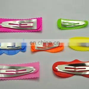 Wholesale Mix Color Assorted Plastic Coated Baby Bow Snap Hair Clips thumbnail-4