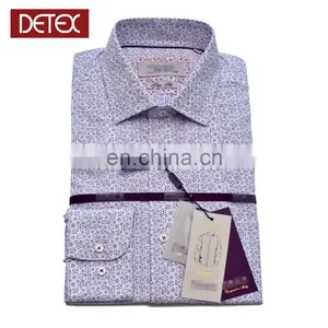 Italian Designer Men Cotton Floral Printing Dress Shirts thumbnail-1