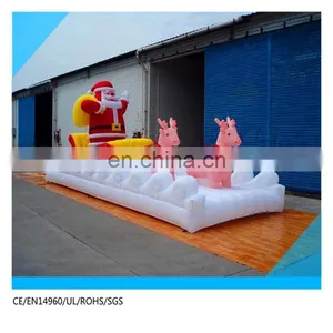 Christmas Holiday Inflatable Santa Claus and Reindeer thumbnail-1