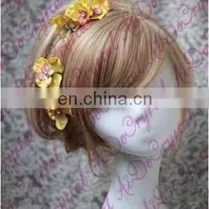 Aidocrystal Yellow Flower Hair Claw Clip Bride Hair Accessories in Bangkok thumbnail-5