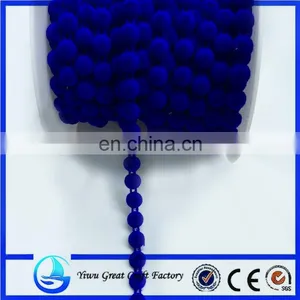 The New Sapphire Circular Flocking Cotton Cords Bead Clothing Decorative Accessories thumbnail-1