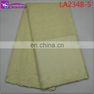 High Quality Sale Well African Swiss Big Voile Lace Fabircs LA2348 thumbnail-6