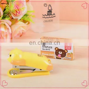 Malaysia Hotsale All Kinds of Staplers Promotional Best Quality Office Standard Manual Colorful Acrylic Mini Animal Stapler thumbnail-2
