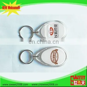 Promotional Clear Custom Blank Souvenir Plastic Frame Key Chain Picture Insert Logo Keyring Acrylic Keychain Photo thumbnail-4
