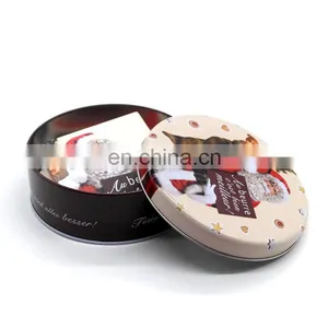 Direct Factory Christmas Round Gift Tin Box Wholesale thumbnail-5