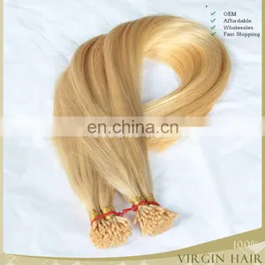 Grade 7A Cheap 100% Brazilian Human Hair Keratin Bonded Hair Extension I-tip Hair Extension thumbnail-1