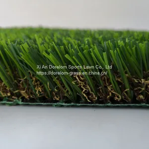 High Dtex of Yarn Artificial Turf With 4 Tones,U Shape Synthetic Grass thumbnail-2