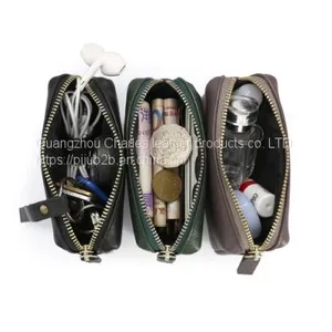 Customized Original Leather Coin Purse Female Hand Zipper Leather Three-dimensional Coin Bag Card Bag Storage Bag Small Wallet Male thumbnail-3