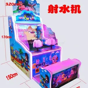 Coin Operated Water Gun Shooting Arcade Kids Games Machine thumbnail-1