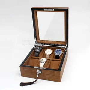 Luxury High-Quality New Design Custom High Glossy Single Wooden Men Watch Boxes thumbnail-2