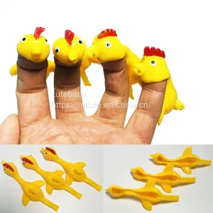 Catapulted Turkey Hot Seller Turkey Slingshot TPR Soft Rubber Slingshot Toys Vent Trick Chicken Toys thumbnail-3