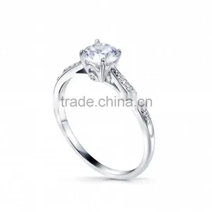 14K Bridal Semi Mount Engagement Ring With Diamonds thumbnail-1