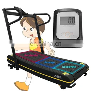 New Home Use Folding Curve Treadmill Fitness Factory Directly Self Powered Without Motor Manual Gym Treadmill Best Price OEM thumbnail-1