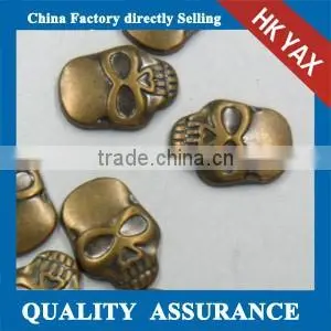 1207C Fashion Hotfix Skull Studs;flat Back Metal Skull Studs;china Wholesale Metal Skull Studs thumbnail-1