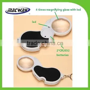 Pocket Folding Keychain Led Light Magnifying Glass thumbnail-1