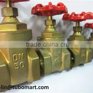 Brass Gate Valve With Brass Stem and Steel Handle of High Quality and Good Price thumbnail-1