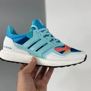 Adidas Ultra Boost UB21 Shoes For Sale in Pink/Blue Boost Running Shoes thumbnail-3