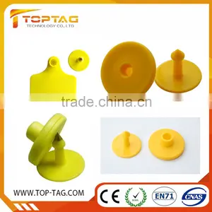 Eco-friendly EM4305 LF Rfid Ear Tag Animal Tags for Sheep / Cattle / Goat / Cow / Pig Animal Management thumbnail-6