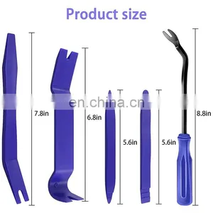 5Pcs Auto Door Clip Panel Trim Removal Tool Kits for Car Dash Radio Audio Installer Pry Tool Set thumbnail-2