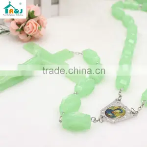 Big Cross Glow in the Dark Luminous Plastic Wall Rosary Quality Choice thumbnail-4