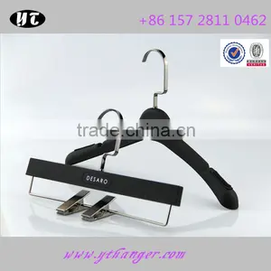 High Quality Plastic Hanger Anti-slip Rubber Hanger and Pants Hanger for Suits thumbnail-1