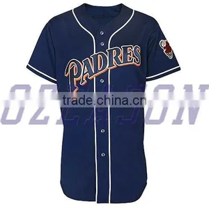 Blank Plain Baseball Jersey Sublimation/embroidered Custom Names and Numbers Wholesale thumbnail-6