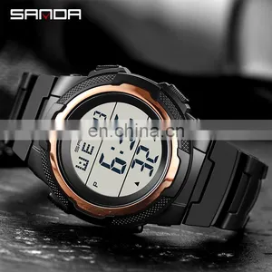 Sanda 2012 Private Label Electronic Mens Fashion Watch Waterproof Luminous Alarm Sport LED Digital Watches thumbnail-3
