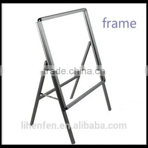 Aluminum Poster Board Stands_Shops Metal Double Sides Pop Display Sign Stand Manufactuer thumbnail-3