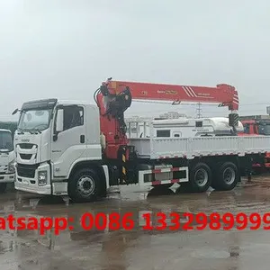 Good Quality and Best Price ISUZU 6*4 GIGA Cargo Truck With Crane for Sale thumbnail-1