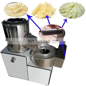 Automatic Industrial Sweet Potato Cassava Potatoes Washing Peeling and Cutting Slicing Machine thumbnail-2