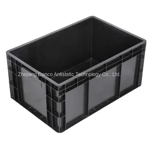 600*400 Esd Conductive Plastic Storage Bins Antistatic Boxes Containers Manufacturer thumbnail-1
