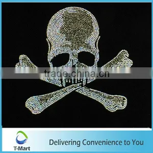 2015 Iron on Skull King Rhinestone thumbnail-1