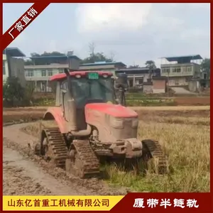 Tractor Modification With Triangular Track Chassis for Anti-skid and Anti Sinking on Muddy Ground thumbnail-3