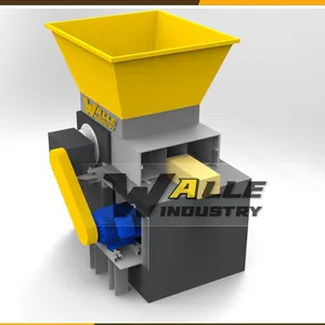Scrap Double Shaft Shredder Big Blue Barrel Crusher thumbnail-3