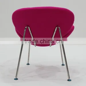 Replica Fiberglass/plywood Stainless Steel Frame Fabric Pierre Paulin Style Orange Slice Chair thumbnail-5