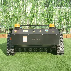 Remote Controlled Lawn Mower, China Robotic Slope Mower Price, Wireless Remote Control Lawn Mower for Sale thumbnail-1