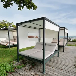 Day Bed Sofa Aluminum Sun Lounger Pergola thumbnail-1
