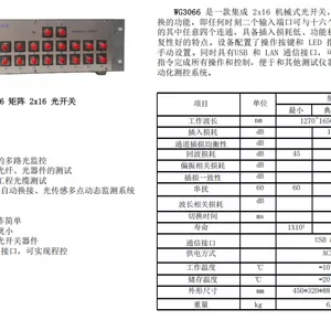 Wg3039 Matrix 4X16 Optical Switch thumbnail-3