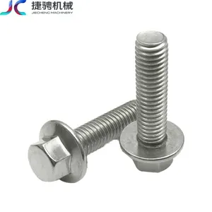304 Stainless Steel Flange Bolts GB5787/GB5789 Hexagonal Flange Knurled Bolts thumbnail-4